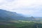 Landscape in Theni, Tamilnadu, India - Natural Background with HIlls, Greenery and Cloudy Sky