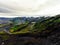 The landscape of Thorsmork in highland of Iceland