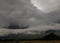 Landscape with threatening storm clouds