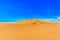 Landscape Tinfou Dunes, Zagora, Sahara, Morocco. Copy space for text