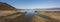 Landscape with Tornetrask lake, Norrbotten, Sweden