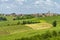 Landscape on the Tortona hills at springtime