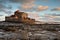 Landscape of the town of Ambleteuse and its famous fort Vauban in the north of France