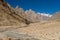 Landscape of Trango tower family, Lobsang spire and river, K2 tr