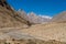 Landscape of Trango tower family, Lobsang spire and river, K2 tr