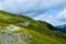 Landscape from Transalpina serpentines road DN67C. This is one of the most beautiful alpine routes in Romania