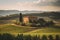 Landscape of tuscany winery scenic rural. Generate AI