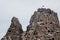 Landscape of Uchisar Castle in cappadocia