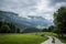 Landscape in Urkiola National Park at Basque Country Spain