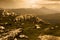 Landscape from Urkulu peak, mountains and jungle of Irati in autumn.