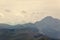 Landscape from Urkulu peak, mountains and jungle of Irati in autumn.