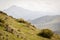 Landscape from Urkulu peak, mountains and jungle of Irati in autumn.