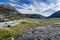 Landscape of the Valldalen Valley towards Trollstigen, Sunnmore, More og Romsdal, Norway