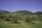 Landscape of Valle Peligna, Abruzzo, near Raiano and Anversa