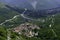 Landscape of Valle Peligna, Abruzzo, near Raiano and Anversa