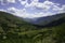 Landscape of Valle Peligna, Abruzzo, near Raiano and Anversa