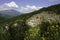 Landscape of Valle Peligna, Abruzzo, view of Goriano Sicoli