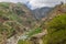 Landscape of the valley Ribeira dos Socorridos. Madeira Island