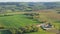 Landscape of the Vezeley village, typical landscape of Bourgogne contryside, France