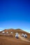 Landscape view of astronomical telescopes on Mauna Kea, Maui