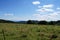 Landscape view from the Ballon dâ€™Alsace, Grand Balloon, a summit / peak in the Vosges mountains, Haut-Rhin in France.