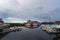 Landscape view of Ballstad port in Lofoten Norway