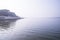 Landscape view of the Bank of the Padma River with The Blue water