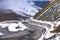 Landscape view beautiful road  at passo dello stelvio Italy