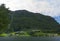 Landscape view of Bergheimsvatnet lake Norway