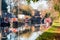 Landscape View of Boat Channel in United Kingdom