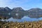 Landscape view of Coles Bay Tasmania Australia