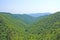 Landscape view of the Cozia Mountains (Romania)