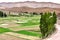 Landscape view of the fields of high Atlas Mountains, Morocco