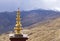 Landscape view from Ganden Buddhist Monastery - Near Lhasa, Tibet.