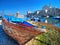 Landscape view of Giovinazzo touristic port. Apuli