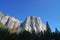 Landscape view of Half Dome Yosemite rock with summer sky at Yosemite National Park Wawona Rd, California, USA - Park and Camping