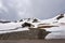 Landscape view from Hochtor tunnel on the Grossglockner high alpine road. Looking towards Heiligenblut in Carinthia