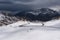 Landscape view from Hochtor tunnel on the Grossglockner high alpine road. Looking towards Heiligenblut in Carinthia