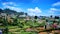 Landscape view of houses in Ooty hills