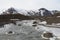 Landscape view of Iceland Jokulsarlon is a glacial lagoon, bordering Vatnajokull National Park in southeastern Iceland