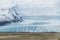 Landscape view of Iceland Jokulsarlon is a glacial lagoon, bordering Vatnajokull National Park in southeastern Iceland