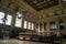 Landscape view of the interior of the historic Hoboken Terminal.  Built in 1907, it is a major