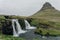 landscape view of Kirkjufellsfoss In the daytime in iceland