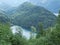 Landscape view Lake Alatsee in bavaria