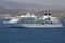 landscape view of large passenger ships