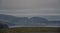 Landscape view of MagerÃ¸ya island in Finnmark county on the way to North Cape Nordkapp at midnight time in Norway