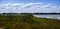 Landscape view of Maliy Sasik Lake. Ukraine, Rasseika, Tuzlovski Lagoons National Park