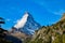 Landscape view of the Matterhorn in Switzerland