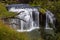 Landscape view of The Millstream Falls in Millstream Falls National Park, Australia.