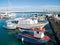 Landscape view of Monopoli port. Apulia.